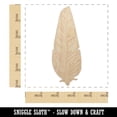 thumbnail image 2 of Hand Drawn Artsy Feather Wood Shape Unfinished Piece Cutout Craft DIY Projects - 4.70 Inch Size - 1/8 Inch Thick, 2 of 7