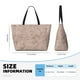 thumbnail image 4 of Fotbe Rose Gold Marble Texture Bolsa de Viaje para Playa - Resistente al Agua, Bolsa Tote de Gran Capacidad y Ligera con 7 Bolsillos para Mujeres y Hombres, 4 of 7