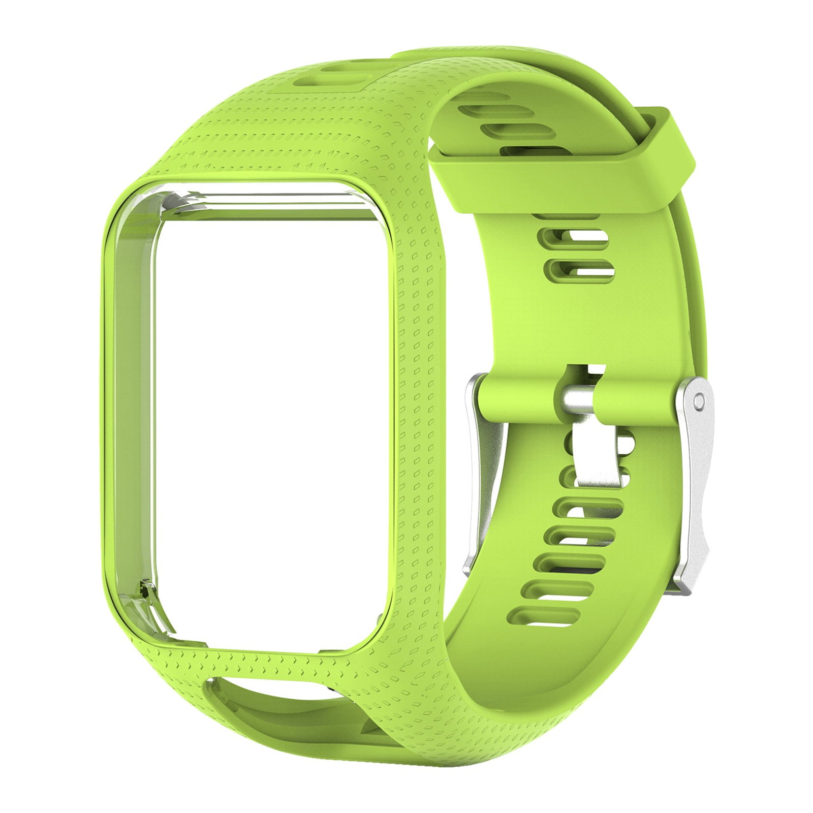 Silicone Sports Sweat Proof Solid Color Watch Band With Convenient