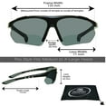 thumbnail image 2 of proSPORT BIFOCAL Wrap Around Sport Tinted Sun Reader Black & Tortoise Men Women, 2 of 6