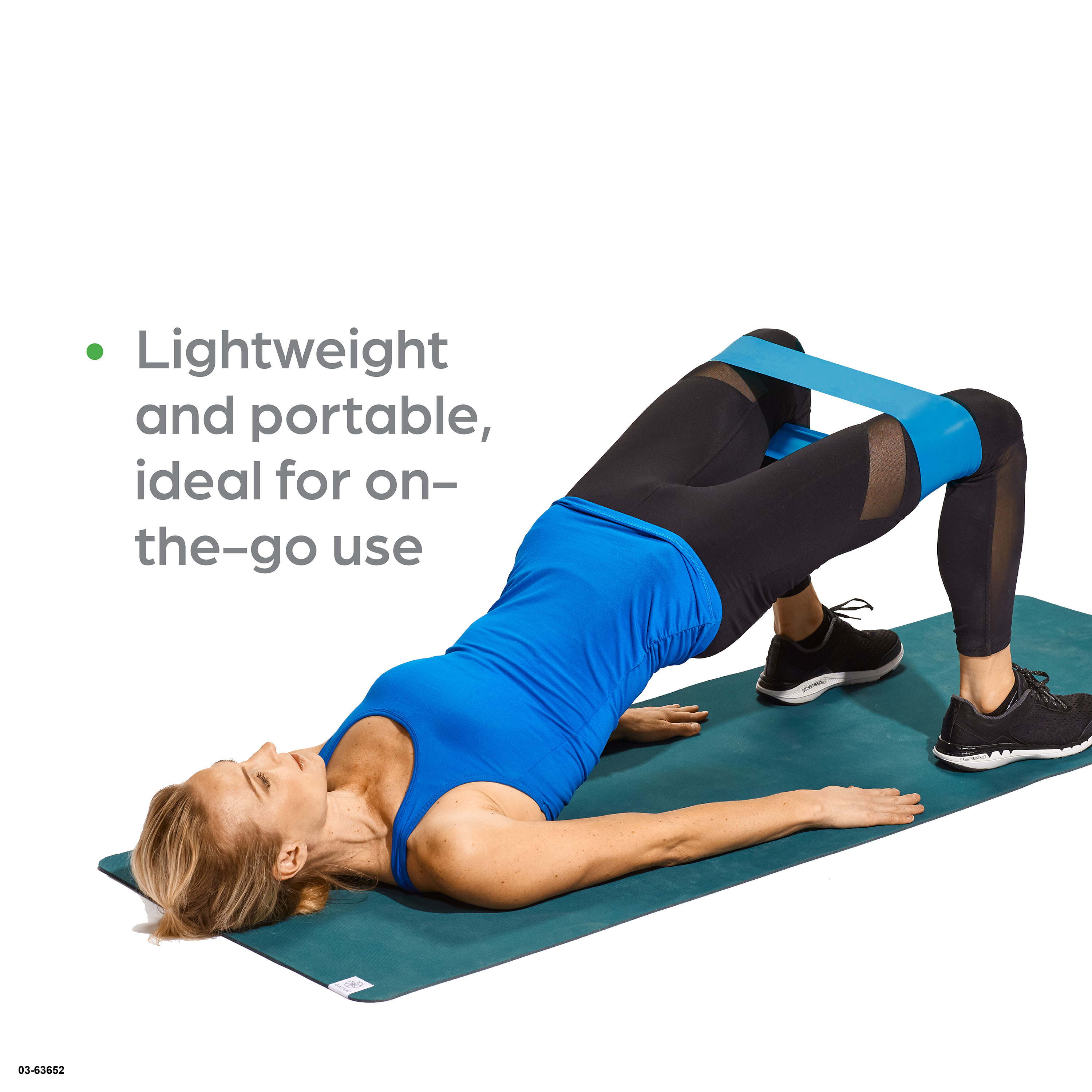 Gaiam Loop Band Kit, Includes Light, Medium and Heavy Resistance Levels, 3 Pk - image 5 of 6