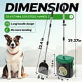 thumbnail image 3 of Cubo giratorio y rastrillo UPSKY para excrementos de perro con 100 bolsas de basura, 3 of 7