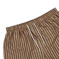 thumbnail image 4 of Sngxgn Men's Casual Shorts Drawstring Summer Beach Stretch Waist Gym Shorts(Coffee,XL), 4 of 9