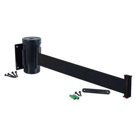 RETRACTA-BELT WM700SB-BK-RE Wall Barrier, 10ft Black (Best Sandpaper For Plaster Walls)