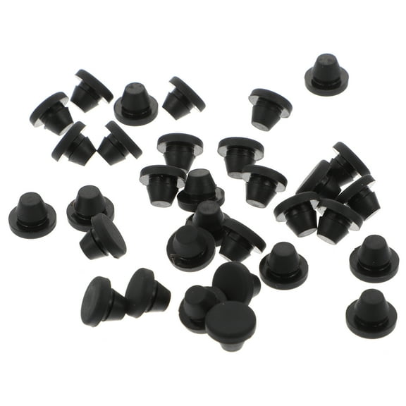 STRANDCHIC  Vibration Reduction Taper Shape Desk Leg Caps 50pcs 0.5×0.5×0.4in