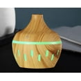 thumbnail image 5 of PureCasa Household Aroma Diffusers with Colorful Lights, 300ml Wood Grain Smart Mini USB Desktop Aromatherapy Oil Diffuser, Quiet Portable Humidifiers for Bedroom, 1PC, Yellow, 4.3"x4"x4", 5 of 8