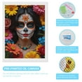 thumbnail image 3 of Diamond Art Kits for Adults, Colorful Flower Face Art Celebration 5D Diamond Painting Kits for Adults Beginners, DIY Full Drill Diamond Painting, Gem Art and Crafts 12x16, 3 of 7