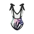 Modest Swimsuits for Women One Piece Swimsuit Mesh ， Waisted Bathing