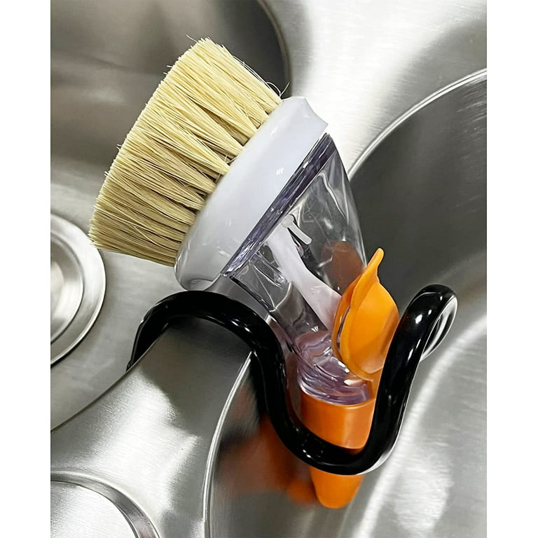 Dish Wand Holder Adjustable Kitchen Dishwand Sink Caddy,Sponge