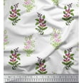 thumbnail image 1 of Soimoi Velvet Fabric Leaves & Floral Block Print Fabric by Yard 58 Inch Wide, 1 of 4