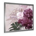 thumbnail image 2 of Designart 'Ancient Pink and Purple Flowers I' Traditional Framed Art Print, 2 of 4