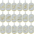 thumbnail image 5 of Mens 14K Gold Finish Baguette/Round Cut Simulated Diamond Initial Letters Alphabet " S " Pendent Charm 2'', 5 of 5