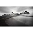 thumbnail image 2 of Engstrom, Erik 32x21 Gold Ornate Wood Framed with Double Matting Museum Art Print Titled - Vestrahorn, 2 of 4