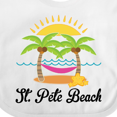 thumbnail image 4 of Inktastic St. Pete Beach Florida Vacation Girls Baby Bib, 4 of 4
