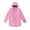 Pink, variant on Busydd Women's Trench Coats Solid Color Zipper Rain Coats Outdoor Hiking Windbreaker Jacket with Hood Fashion Drawstring Pocket Trench Coats Plus Size Rain Jacket S-3XL