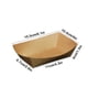 thumbnail image 3 of Caja de comida desechable de papel Kraft Pack 100 | Recipientes abiertos para almuerzos a prueba de grasa 16x12x5cm | Almacenamiento integral a prueba de fugas para pollo, arroz, patatas fritas, 3 of 8