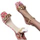 thumbnail image 4 of Amzcrzy Zapatos de mujer,Zapatos de mujer,Zapatillas de mujer, Sandalias planas de mujer, sandalias de playa para mujer, zapatillas casuales antideslizantes de verano Sandalias Mujer Zapatillas De Ca, 4 of 4