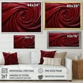 thumbnail image 4 of Designart "Wonderfully Winding Red" Abstract Spirals Floater Framed Canvas Wall Art, 4 of 5