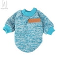 thumbnail image 4 of Gustave Pet Knitwear Fleece Coat, Soft Thickening Warm Pup Dogs Shirt Winter Dog Vest Puppy Sweater for Small Dog Puppy Kitten Cat "Blue, M", 4 of 9