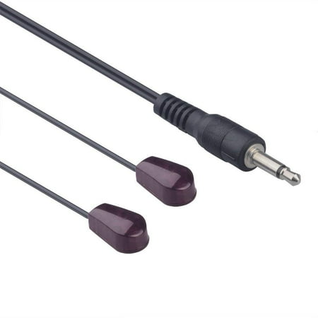 One Ir System - BATIGE 2 Head IR Emitter Extender Infrared Transmitter Extension Cable 10ft 3.5mm Jack Blaster Blink Eye Wire Cord Use For IR Repeater Extender System Kit XBox One