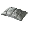 thumbnail image 3 of Twisted Down Alternative Pillow - Single Pack Vacuum-Packed Bed Pillow, White Hotel-Quality Soft Cushion, Suitable for Back, Side & Stomach Sleepers, Cool & Cozy All-Night Rest, 29.13*18.9in, Gray, 3 of 6