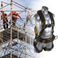 thumbnail image 3 of Guardian Fall Protection 21030 Cyclone Construction Harness with QC Chest/TB Leg/TB Waist Belt/Side D-Rings, Black/Yellow, 3 of 4