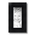 thumbnail image 2 of ArtToFrames 4" x 9" Satin Black Reverse Step Picture Frame, 4x9 inch Black Wood Poster Frame (WOM-1419), 2 of 7