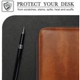 thumbnail image 3 of Table Pad, Desk Pad, 70 * 35cm Pu Leather Table Pad, Laptop Table Pad, Double-Sided (Black / Black), 3 of 4