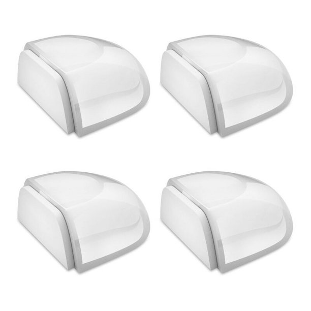 Topes de Puerta Pack de 4 Tope de Puerta Cuña Tope de Puerta Adhesivo Tope de Puerta Transparente Adhesivo para Suelo y Parquet, Tope de Puerta Protección de Puertas y Paredes Triomphe JAMW Sencillez