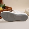 thumbnail image 5 of CQONEPT Women Orthopedic Flip Flop Sandals Summer Wide Width Slip on Slides Low Wedges Heel Thong Sandals with Arch Support Casual Slippers White 40, 5 of 6