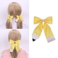 thumbnail image 2 of Pencil Ribbon Bowknot Hairclip for Child School Activity Glittering Hair Bows Back to School Barrettes Kids Hair Holder, 2 of 8