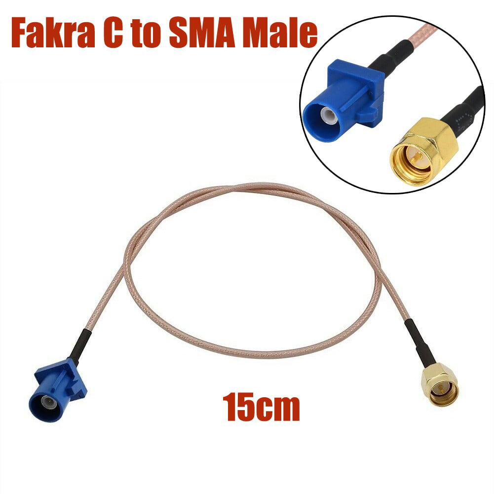 6 feet Fakra to Fakra Connector Code "C" Female Car GPS Antenna Extension Cable 