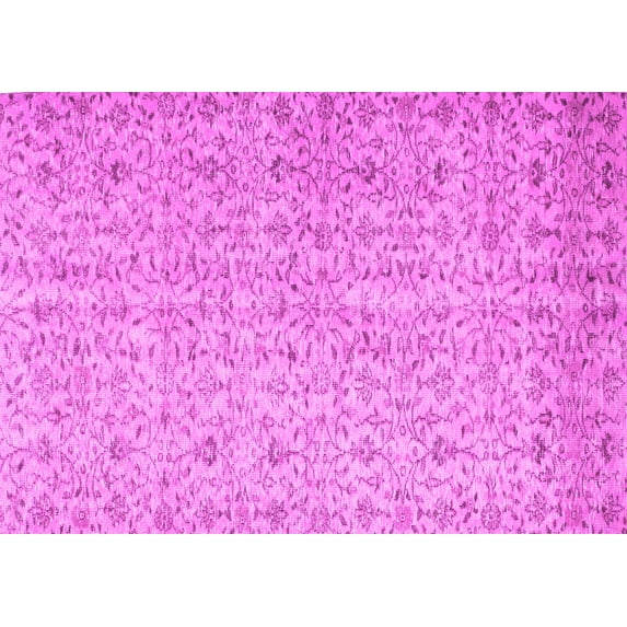 Ahgly Company Indoor Rectangle Abstract Pink Contemporary Area Rugs, 2' x 4'
