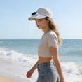 thumbnail image 4 of Surpdew Breathable Solar-Powered Fast-Dry Charging Fan Hat For Summer Adult Men'S And Women'S Sun Protection Outdoor Casual Baseball Cap Beige, 4 of 6