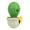 Green Cactus, variant on Interactive Pet Toy with Treat Dispenser and Catnip compartment | Ca-Tumbler cat toy (yellow corn)