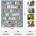 thumbnail image 2 of Book Lover Gifts for Women Girls Blanket 60"x50" - Librarian, Book Club, Bookish, Bookworm Gifts for Reading Lovers - Literary Gift Ideas for Birthday Christmas Graduation, 2 of 6