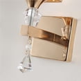 thumbnail image 3 of Toystoory Aplique de cristal, lámpara de pared Industrial dorada, hermosa luz de cristal moderna sin bombilla para mesita de noche, galería, baño Iluminación y accesorios Toystoory HA013183-00, 3 of 6