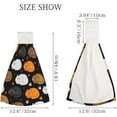 thumbnail image 3 of 1 Pcs Hanging Towels, Dish Towels Lovely Kittens Absorbent Hand Towels with Hanging Loop Washcloth for Bathroom Kitchen, 3 of 7