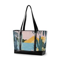FORMRS Laptop Tote Bag for Women with 15.6" Computer Compartments Handbag, Boho Style Sun