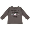 thumbnail image 3 of Inktastic Grandma and Grandpas Favorite- Heart Grandchild Boys or Girls Long Sleeve Toddler T-Shirt, 3 of 5