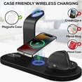 thumbnail image 2 of 4 in 1 Wireless Charging Station for Smartwatches, Smartphones, Earbuds - 15W Fast Wireless Charger for Apple iPhone, iWatch, Airpod with Adapter & iWatch Charging Cable, 2 of 7