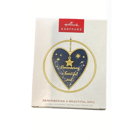 Hallmark Keepsake Remembering a Beautiful Soul 2024 Metal Christmas Ornament New