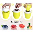thumbnail image 4 of Manual Citrus Juicer with Unique Lemon Shaped Design Two Modes of Use for Different Fruits (Yellow), 4 of 5