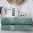 thumbnail image 2 of Impressions Rosaline Cotton 2-Piece Bath Sheet Set, 2 of 4