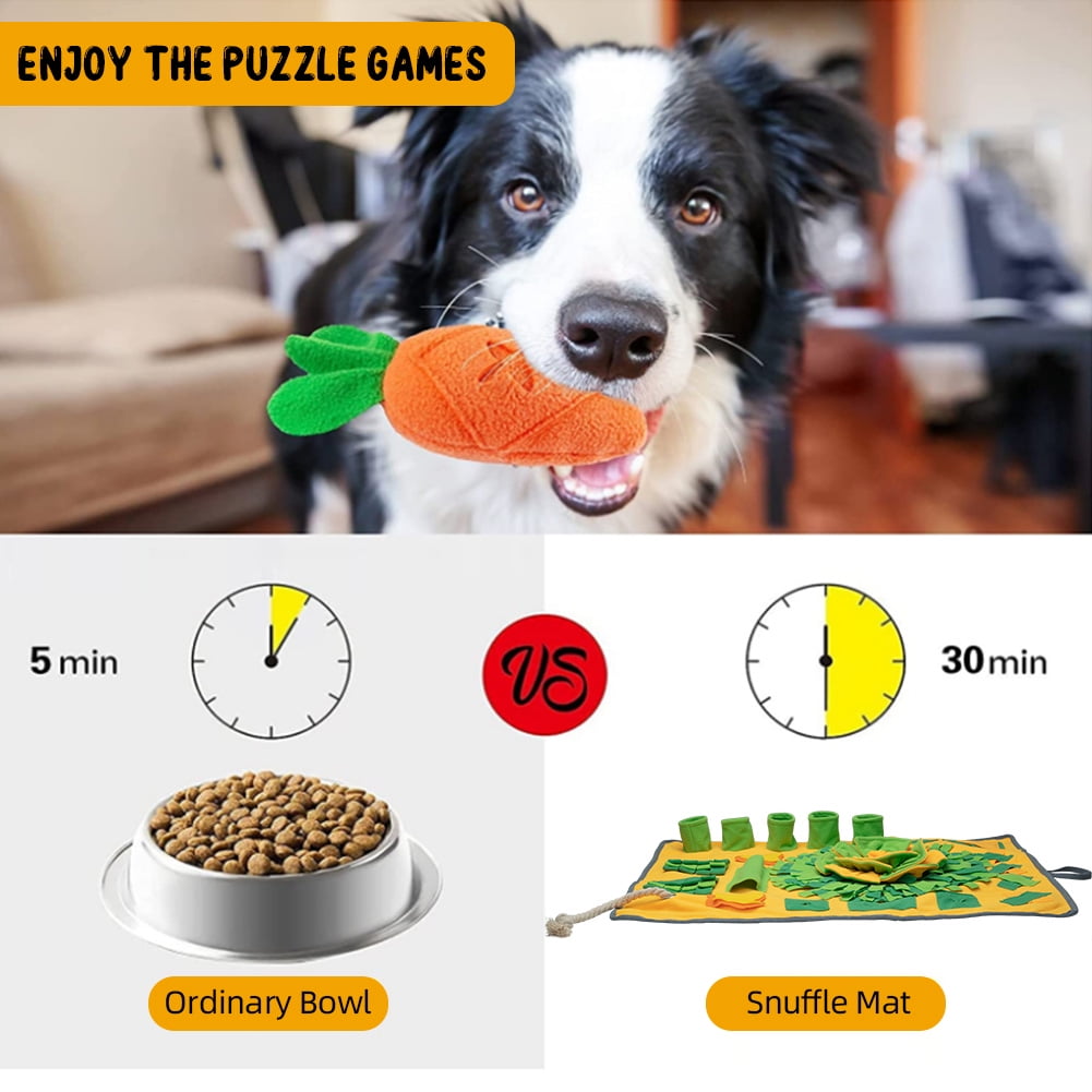 KOSKILL Snuffle Mat for Dogs, 33x22 Dog Food Mat with Interactive Toys,  Sniff Activity Mat Feeding Puzzle Slow Feeder for Small Medium Large Dogs,  Help Stress Relief Brain Stimulation Enrichment - Yahoo