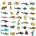 thumbnail image 1 of Sea Creatures Toys 36pcs Ocean Sea Animal Figures Shark Toys For Toddlers Kids Decorations Plastic Fish Toys Preschool Kit And Bath Set G [DmS], 1 of 3