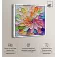 thumbnail image 2 of Gleaming Petals Canvas Modern Abstract Art by Art Remedy, White Frame, 40" x 40", 2 of 7