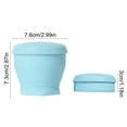 thumbnail image 4 of Lekihaqq Silicone Water Cup Portable Folding Water Cup Travel Cup Outdoor Camping Cup Collapsible Cup Hot Cold Water Cup Silicone Travel Cup, 4 of 7