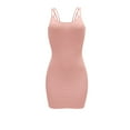 thumbnail image 2 of LOVZFMLL Robes Femmes Robes Débardeur Sans Manches Col Ras du Cou Été Couleur Unie Robe Moulante Extensible, 2 of 5