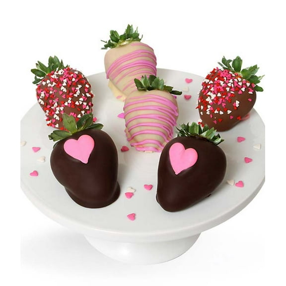 From You Flowers - Love Half Dozen Chocolate Covered Strawberries for Birthday, Anniversary, Get Well, Congratulations, Thank You, All Occasions